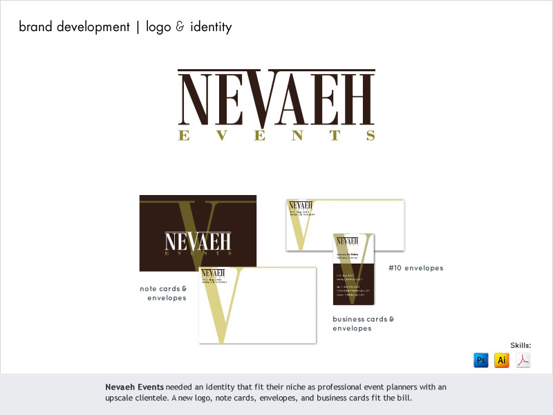 logo, business cards & note card design