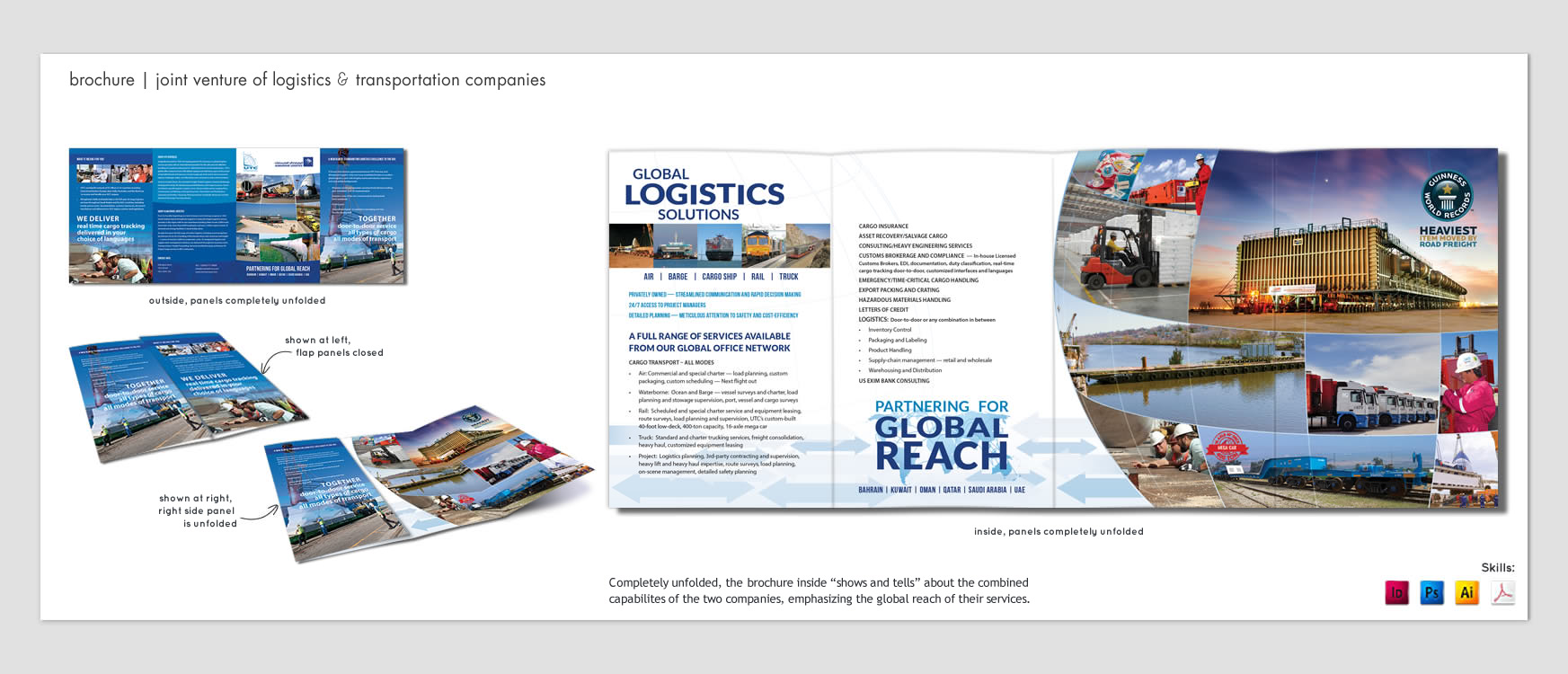 transportation & logistics brochure, inside